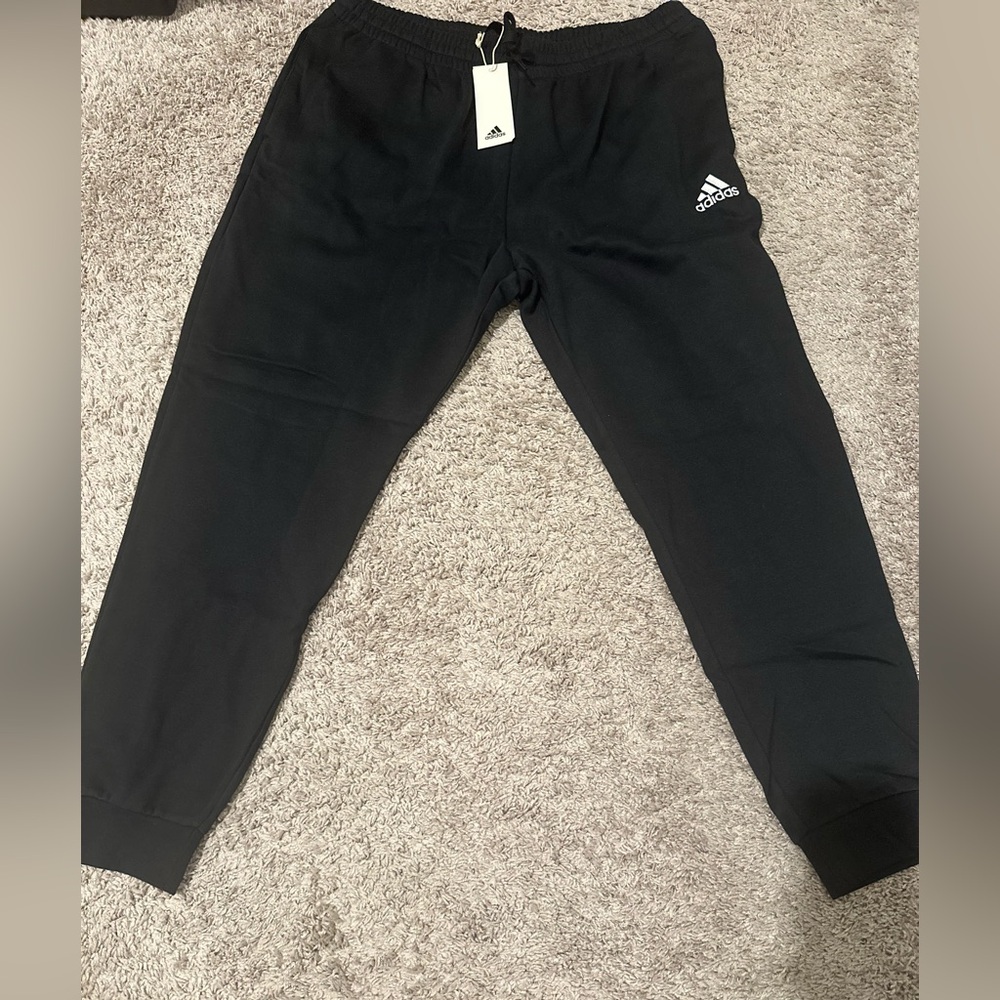 Adidas Men’s Cozy Pant XL Black Sweatpants - Picture 2 of 6